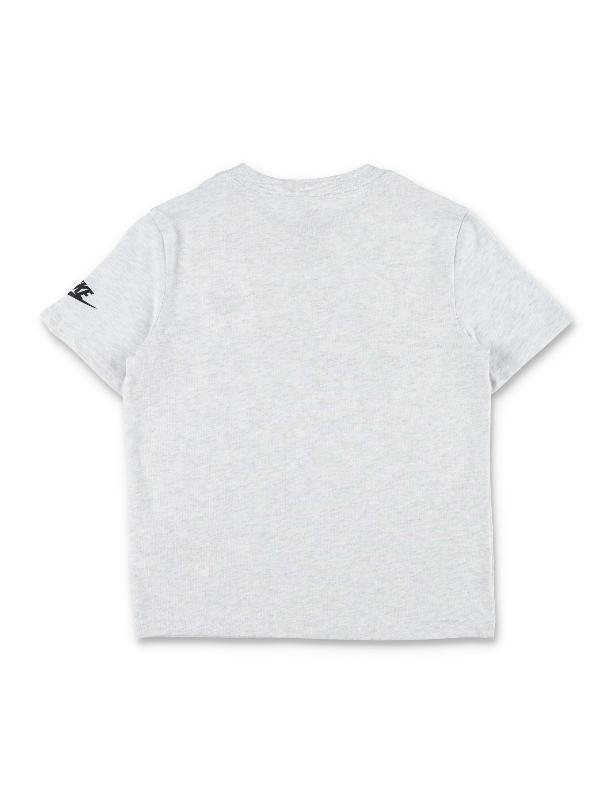 Nike Multicolor Logo Tee For Kids Grey Cotton Tshirt