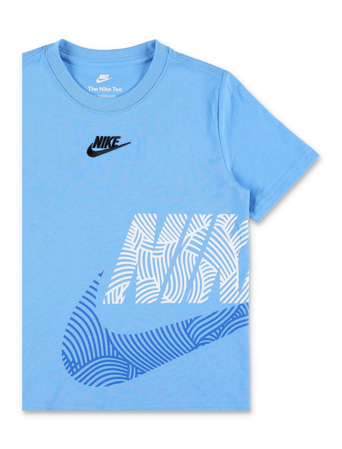 Nike The Zone Oversized Tee For Kids Lblue Cotton Tshirt