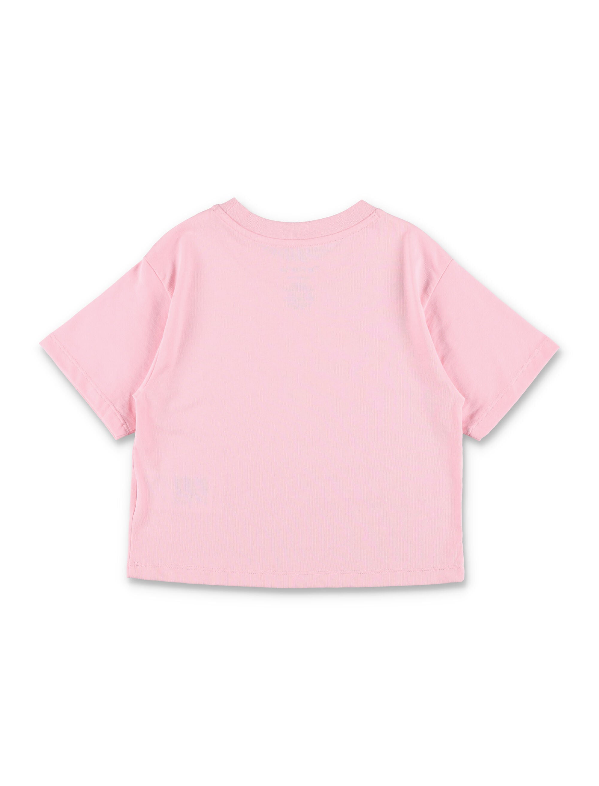 Nike Logo Cropped Tee For Girls Pink Cotton Tshirt