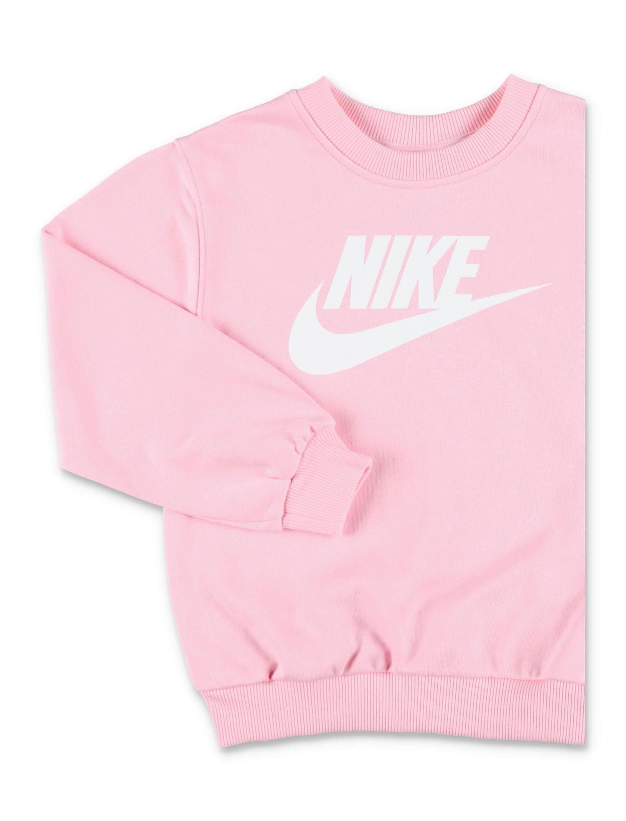 Nike Sportswear Club Fleece Kids Logo Sweatshirt Pink Cotton