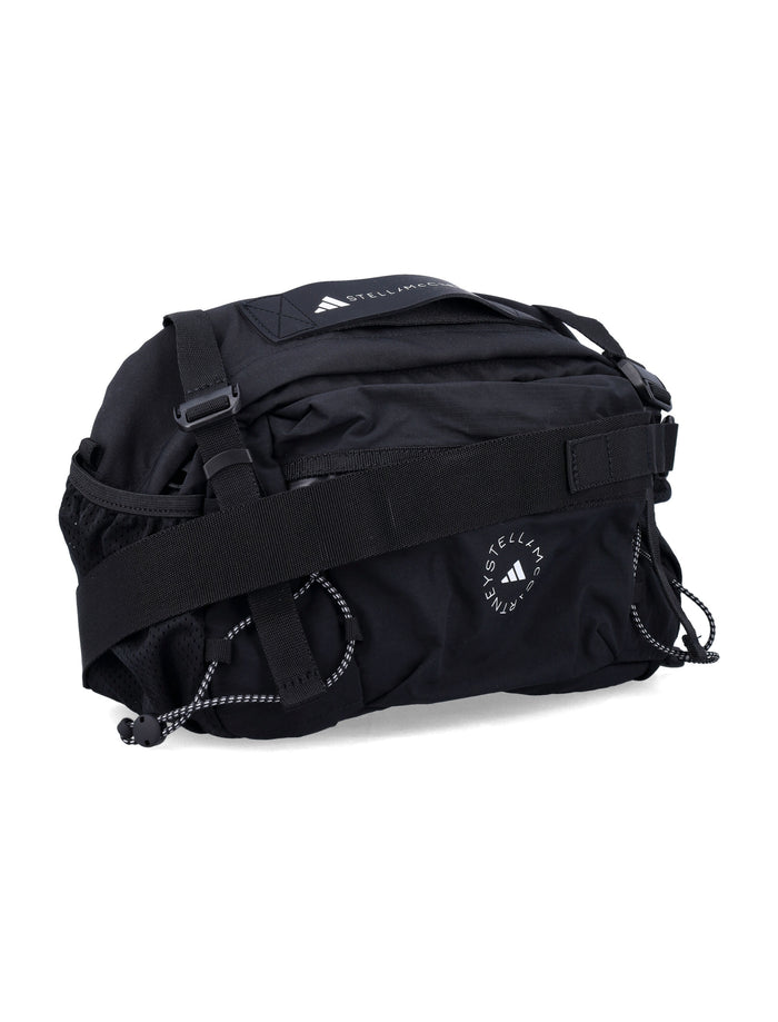 Adidas by Stella McCartney Logo Multisport Bag Black Recycled Polyester Belt