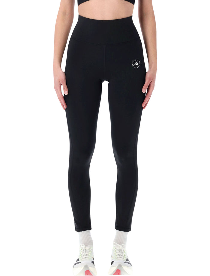 Adidas by Stella McCartney high-waist 7-8 yoga leggings Black Recycled Polyester