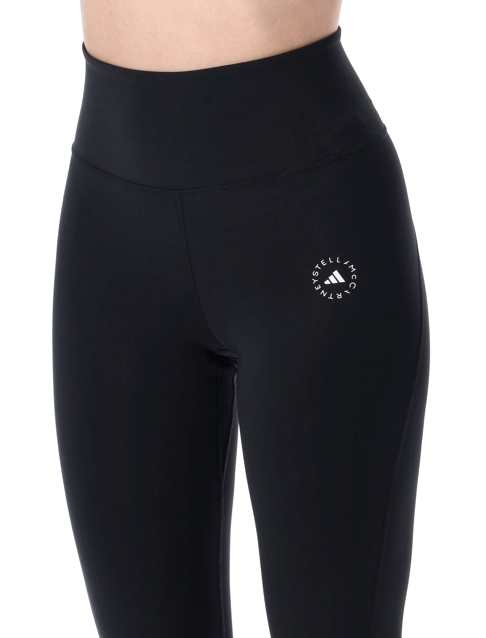 Adidas by Stella McCartney high-waist 7-8 yoga leggings Black Recycled Polyester