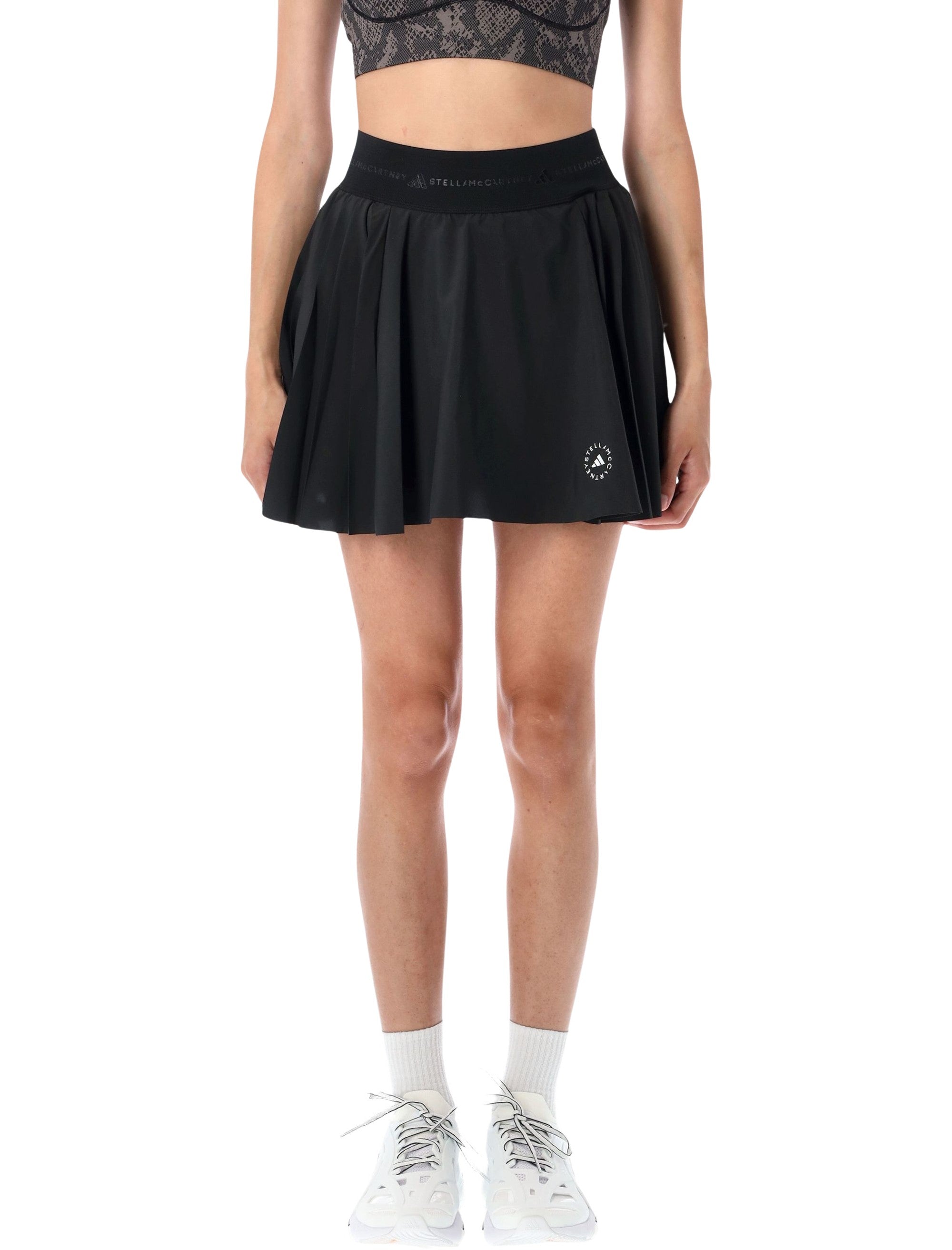 Adidas by Stella McCartney pleated training skort Black Recycled Polyamide Short