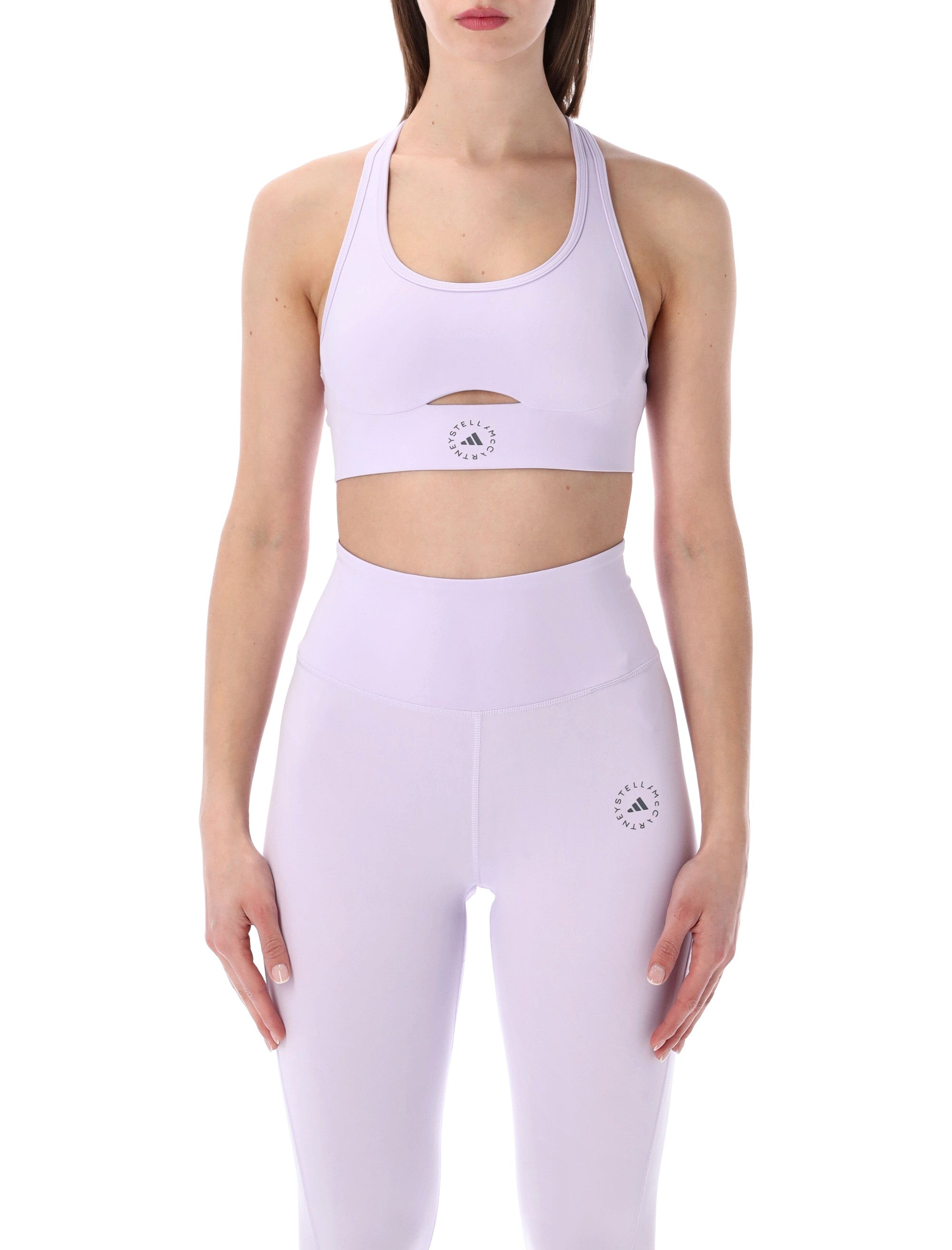Adidas By Stella Mccartney Yoga Bra Medium Support Lillac Recycled Polyester Top