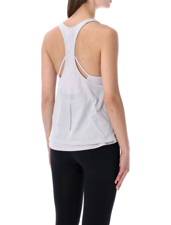 Adidas By Stella Mccartney Running Tank Top Grey Lillac Recycled Polyester