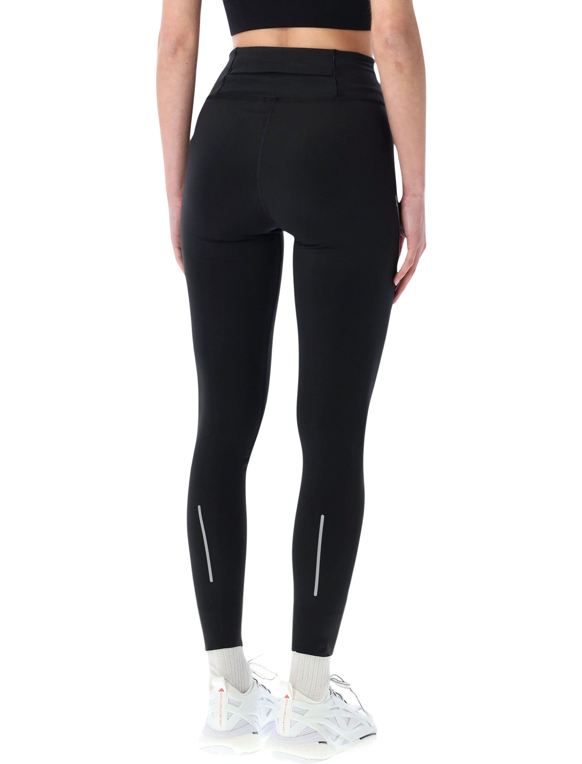 Adidas By Stella Mccartney Running Leggings Black Recycled Polyester