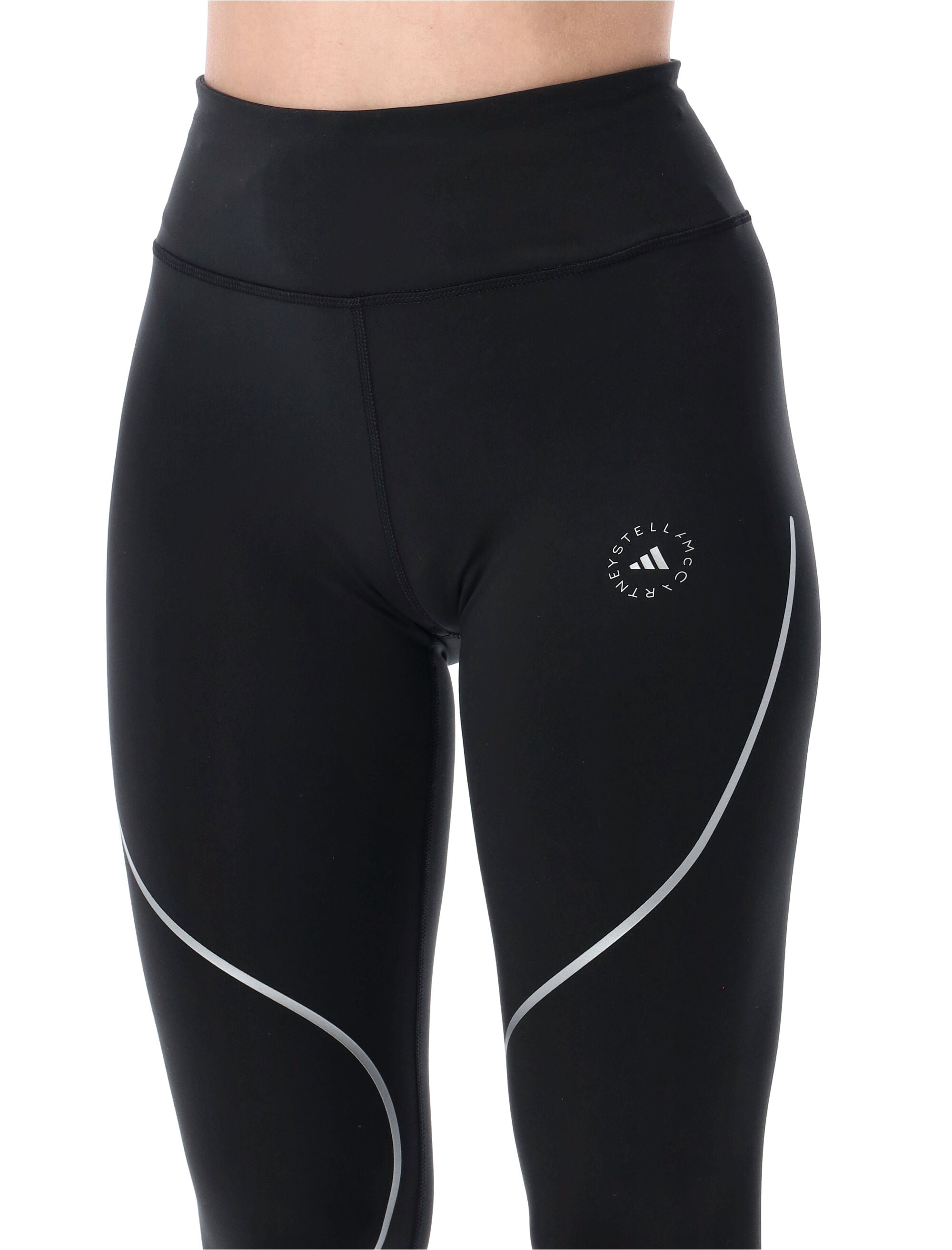 Adidas By Stella Mccartney Running Leggings Black Recycled Polyester