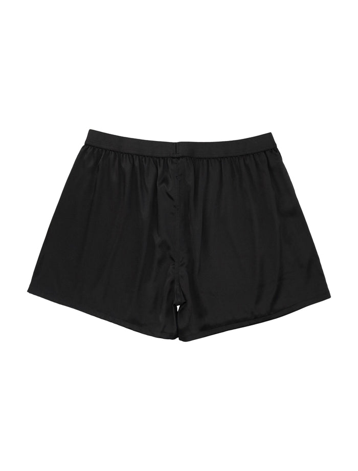 MM6 Maison Margiela washed silk boxer Black Underwear