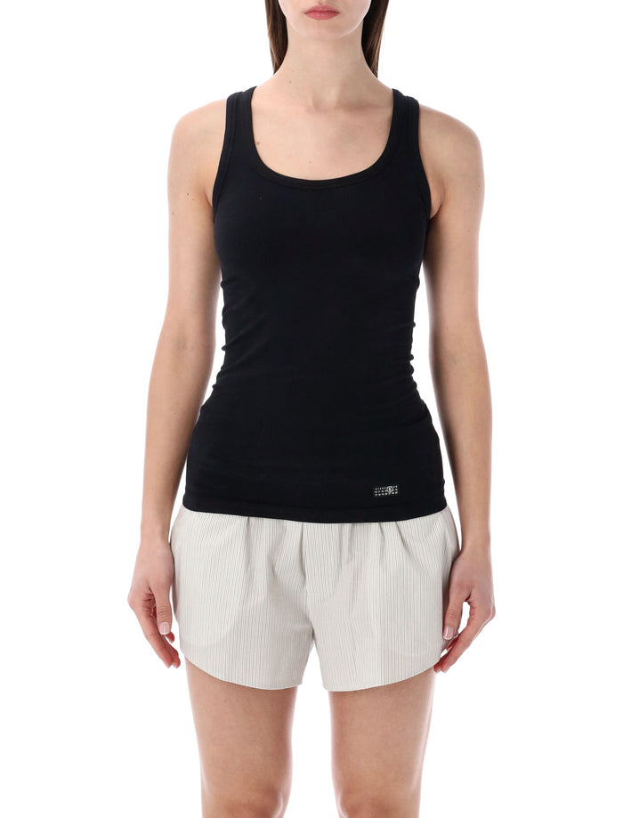 MM6 Maison Margiela underwear tank top Black Cotton
