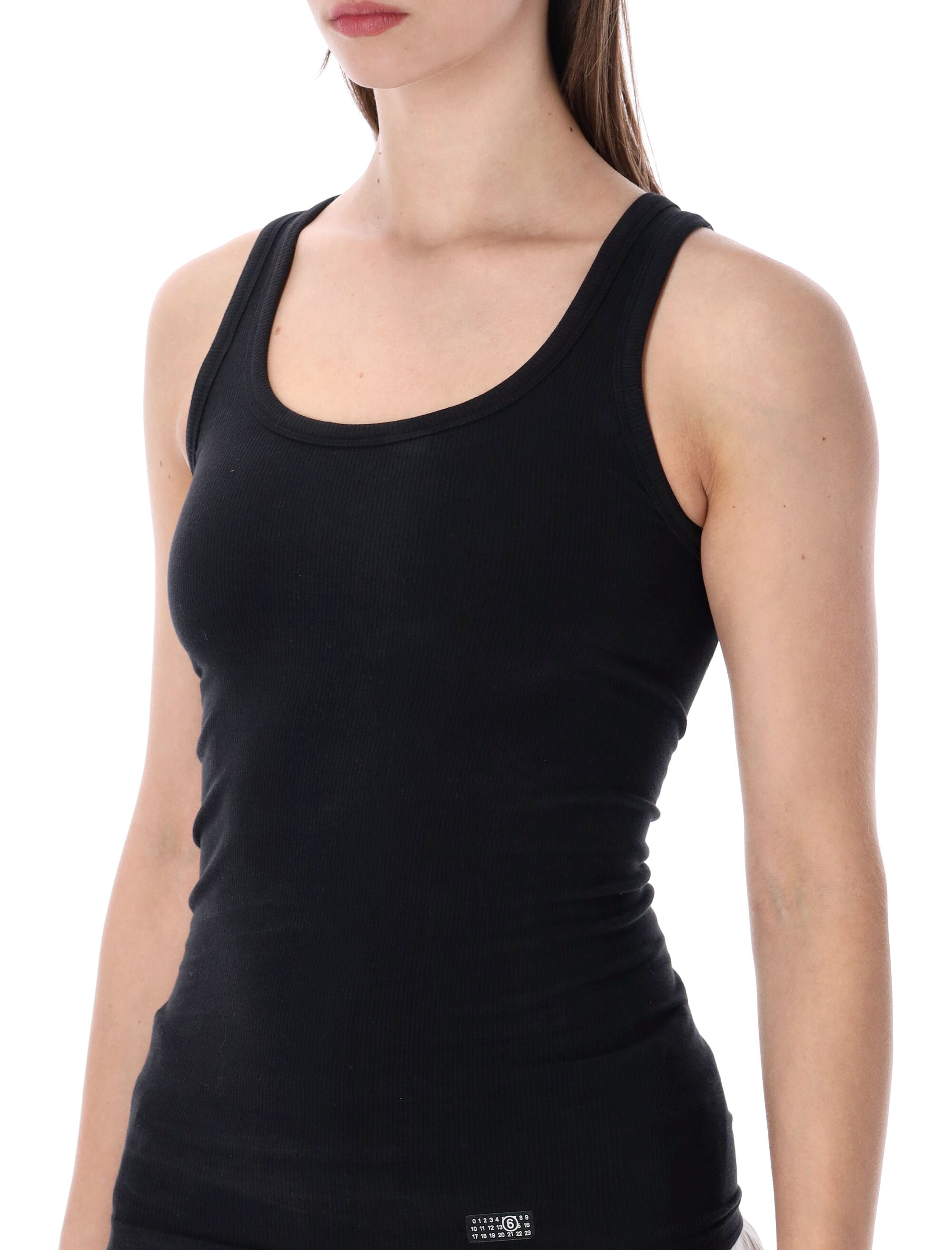 MM6 Maison Margiela underwear tank top Black Cotton