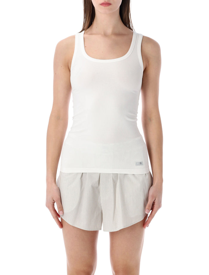 MM6 Maison Margiela underwear tank top White Cotton