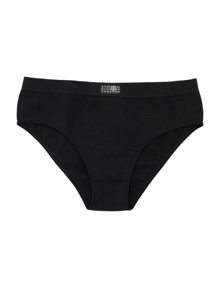 MM6 Maison Margiela Classic Brief Black Cotton Underwear