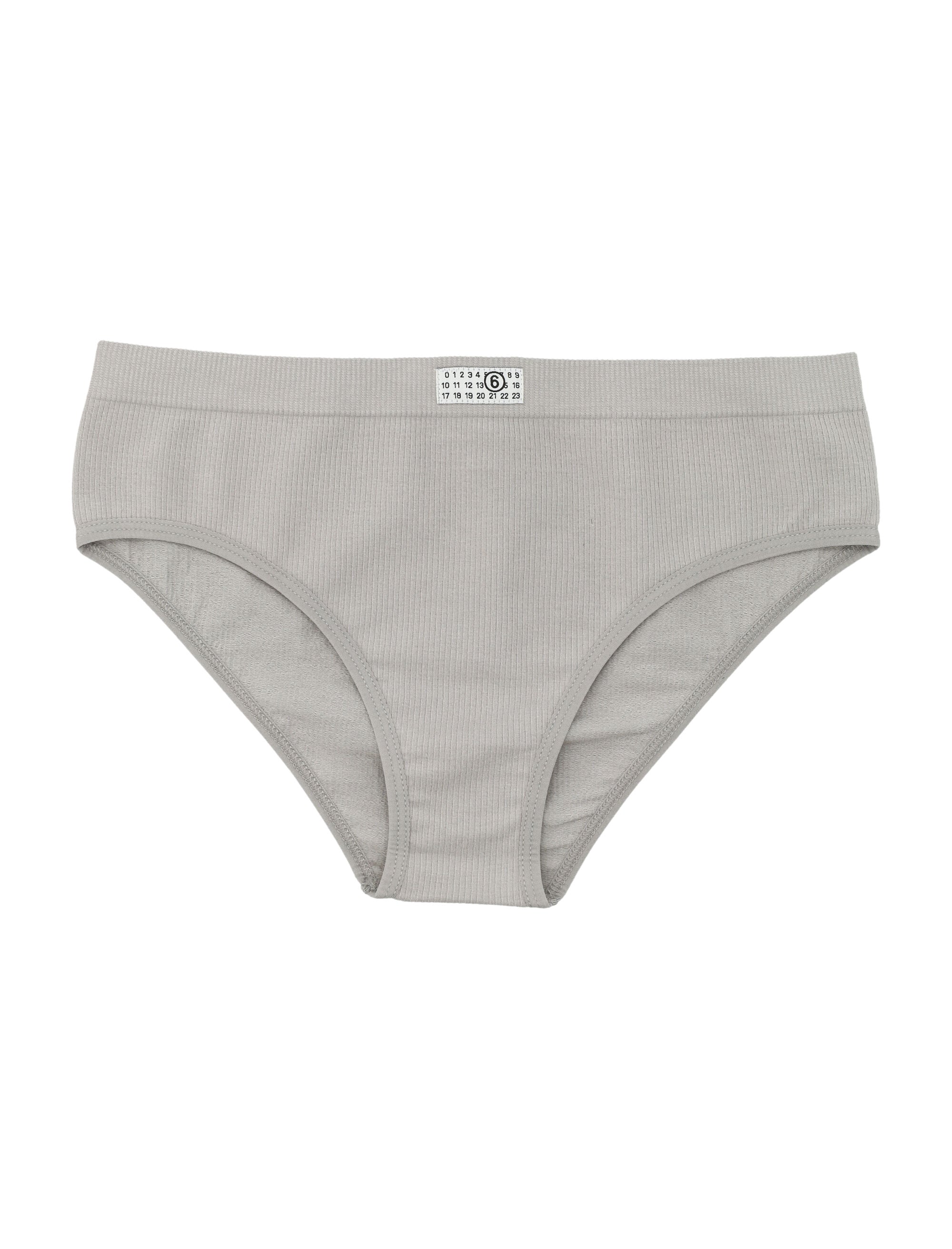MM6 Maison Margiela Classic Brief Light Grey Cotton Underwear