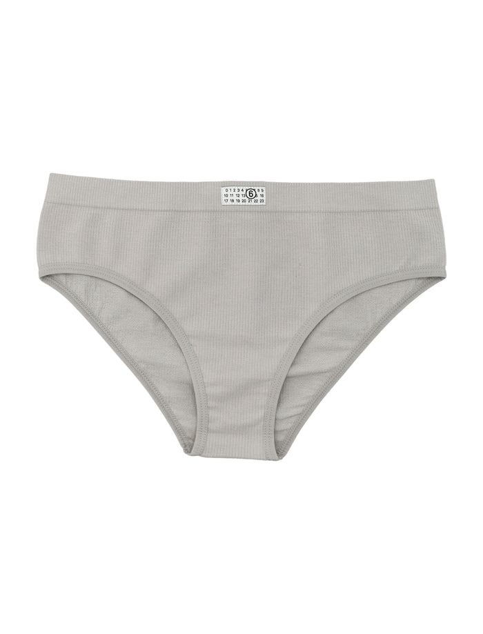 MM6 Maison Margiela Classic Brief Light Grey Cotton Underwear
