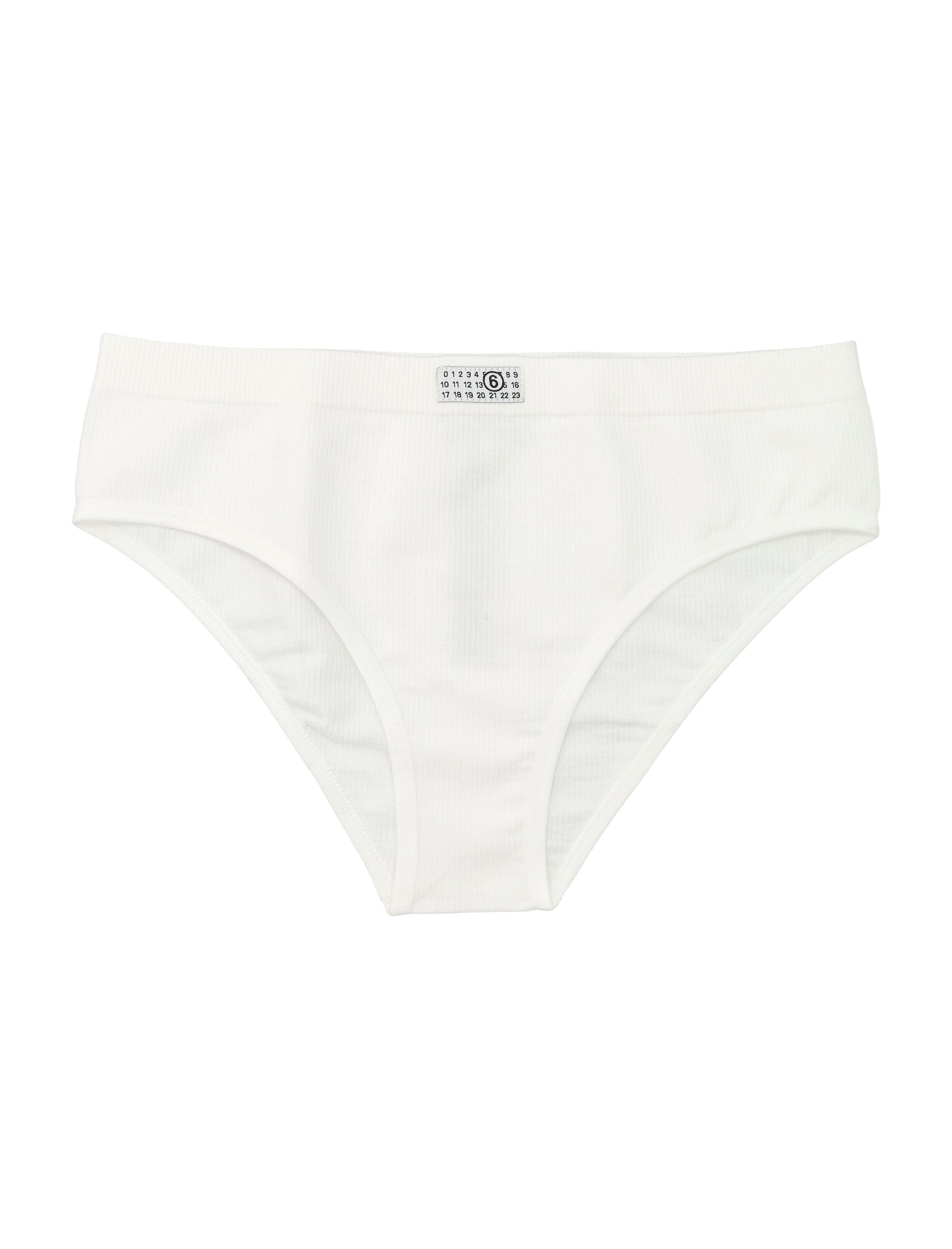 MM6 Maison Margiela Classic Brief White Cotton Underwear