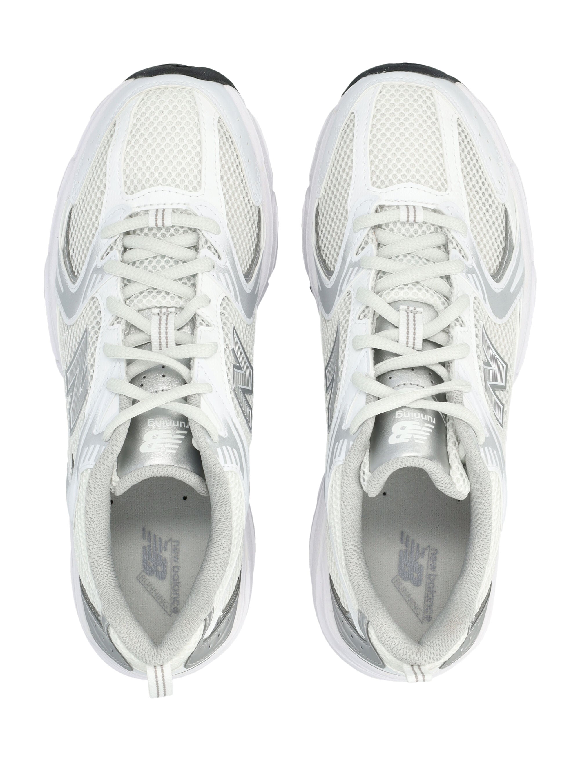 New Balance 530 white sneakers White/silver Metallic Synthetic Sole