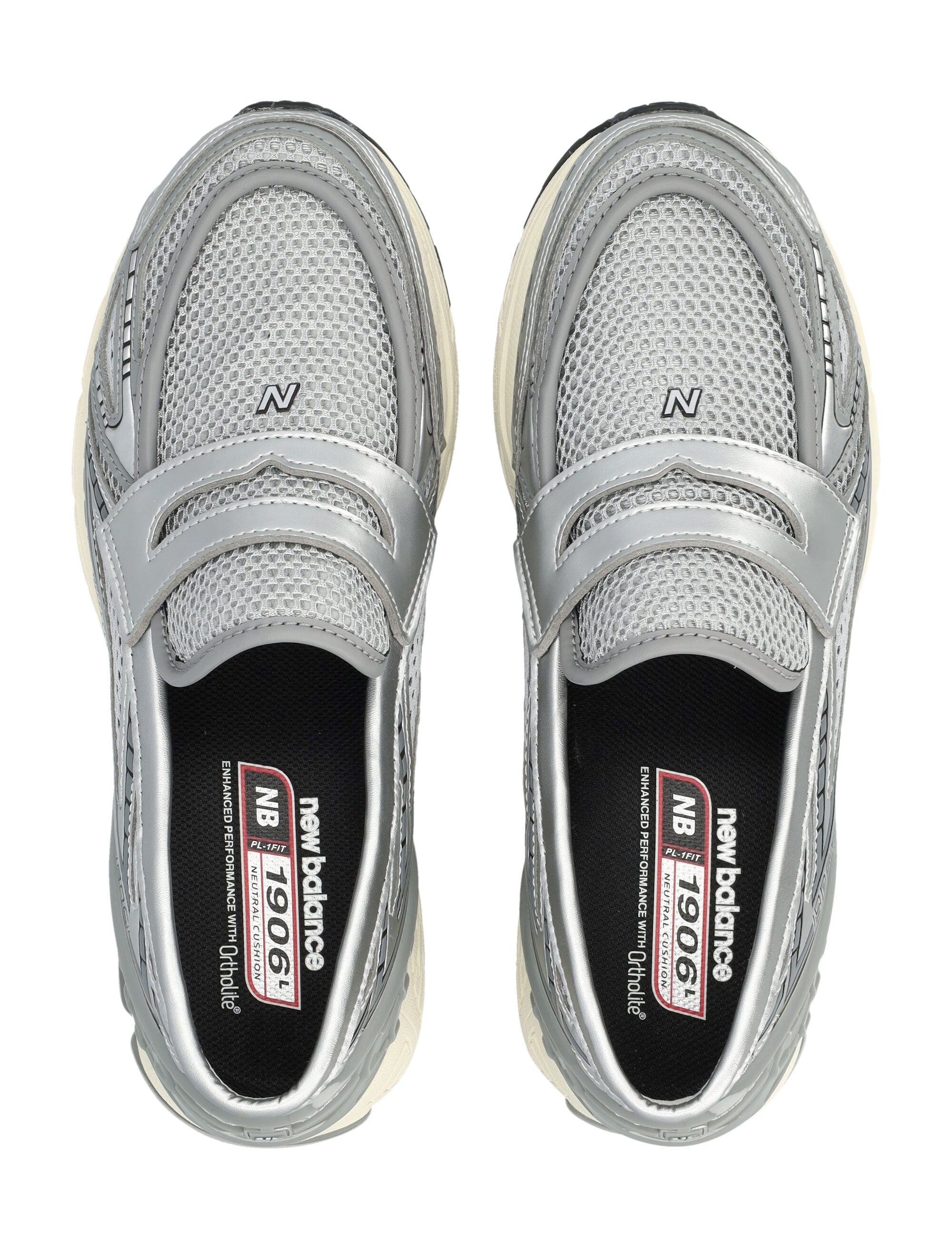 New Balance 1906l Shoes Silver Grey Synthetic Mesh Sole Sneaker