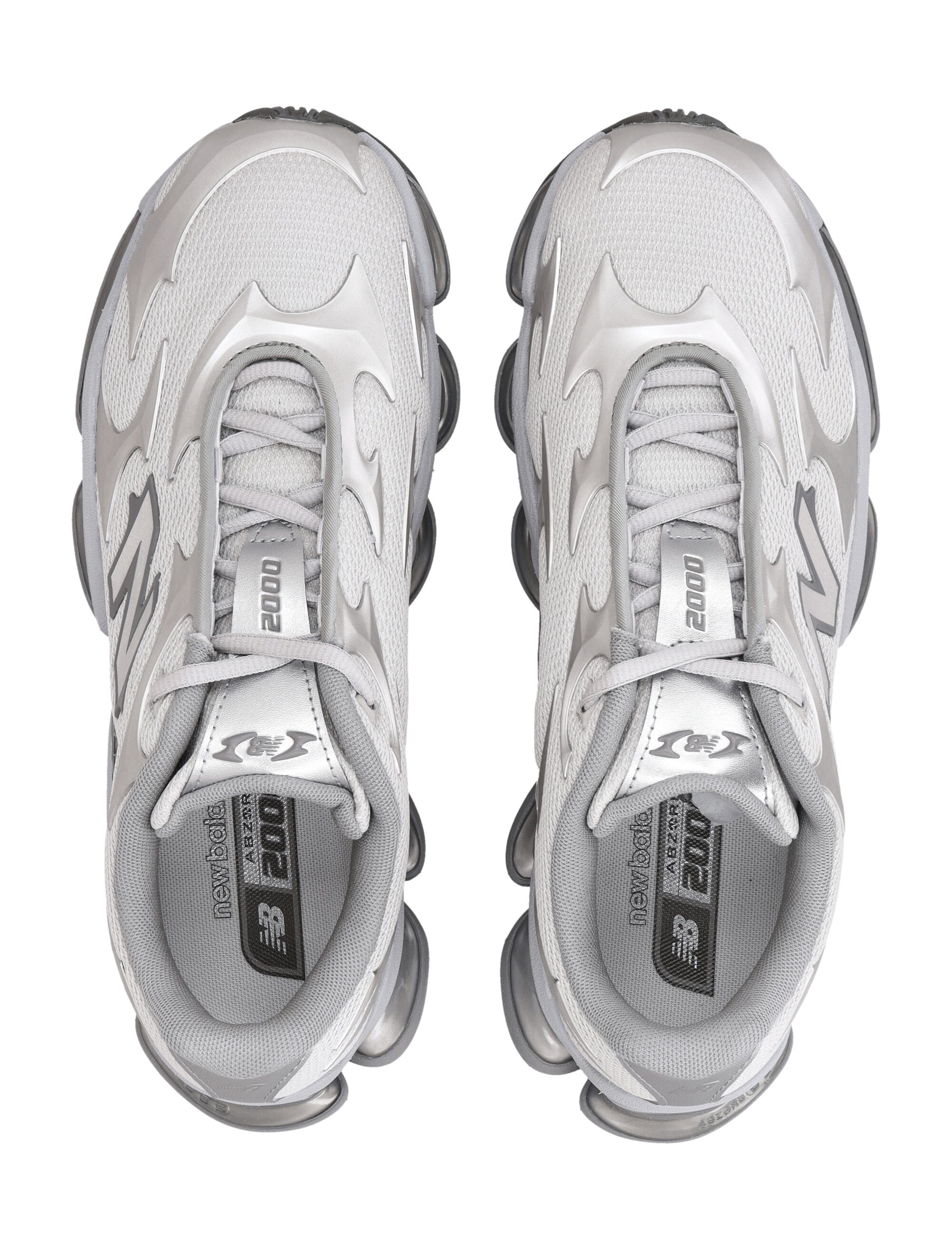 New Balance 2000 silver sneakers Metallic Synthetic Mesh Sole
