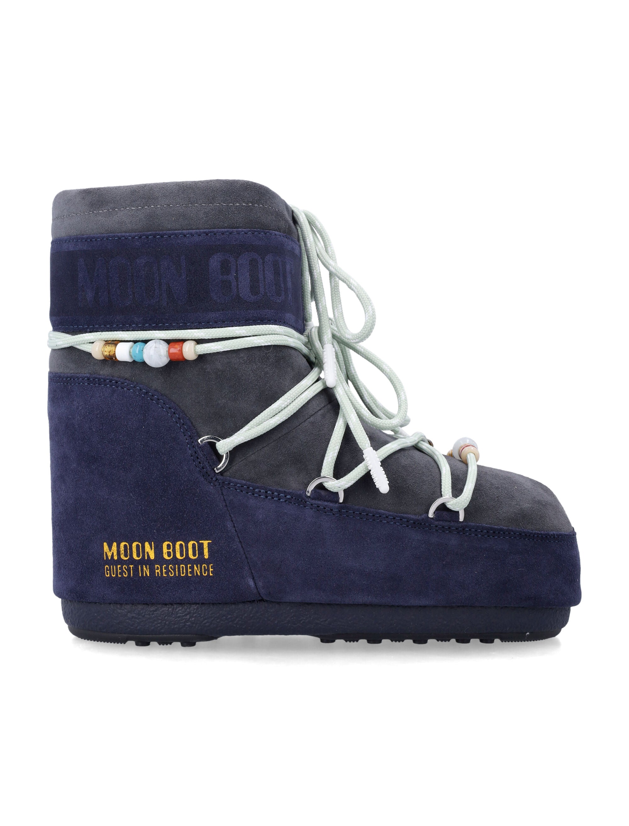 Moon Boot x Guest in Residence Icon Low suede beads Midnight Grey Upper
