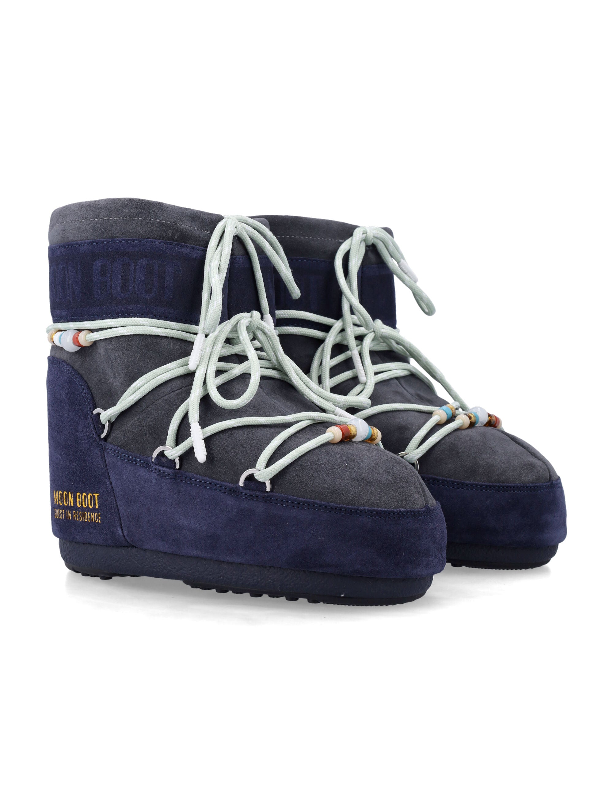 Moon Boot x Guest in Residence Icon Low suede beads Midnight Grey Upper