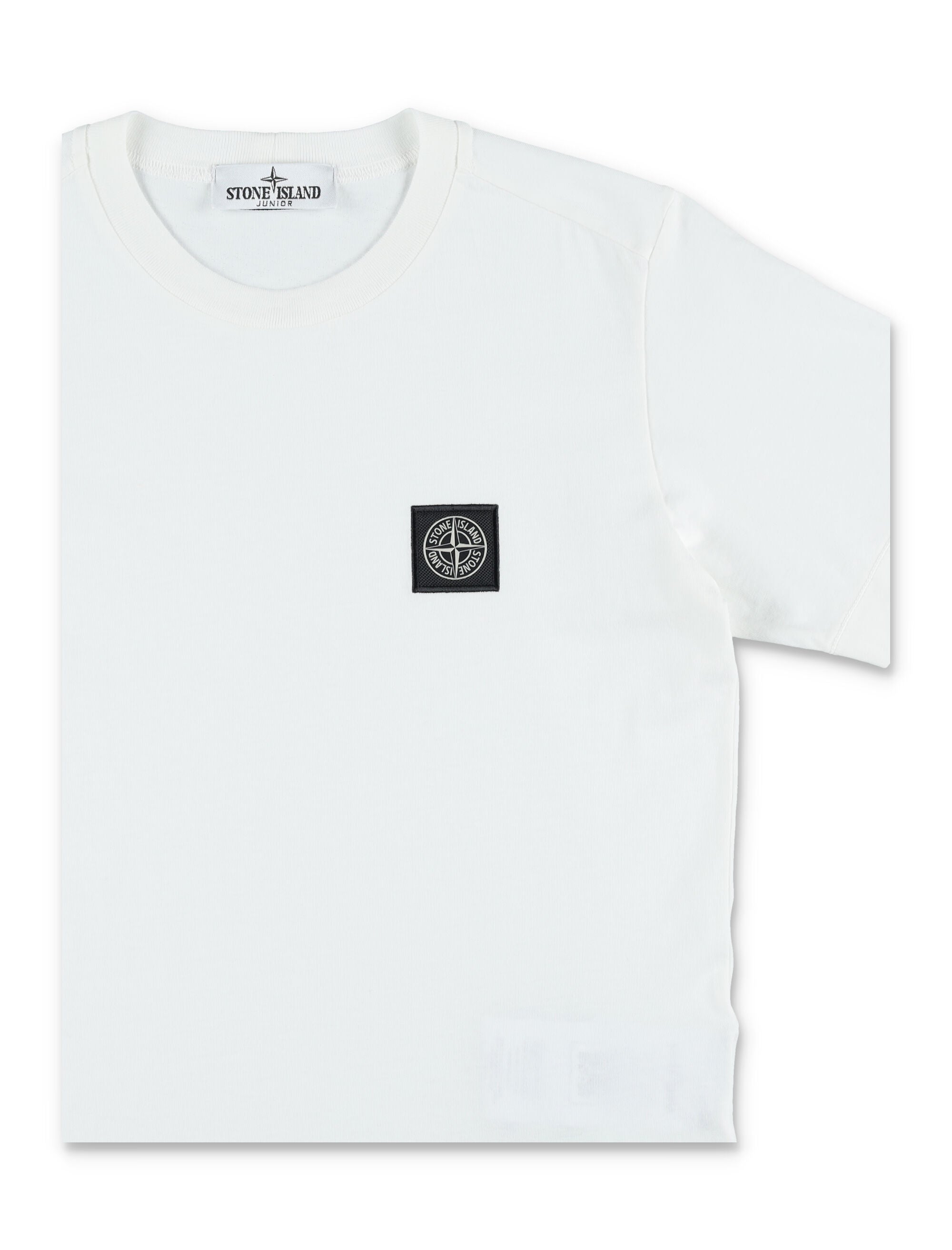 Stone Island Compass patch t-shirt White Cotton Tshirt