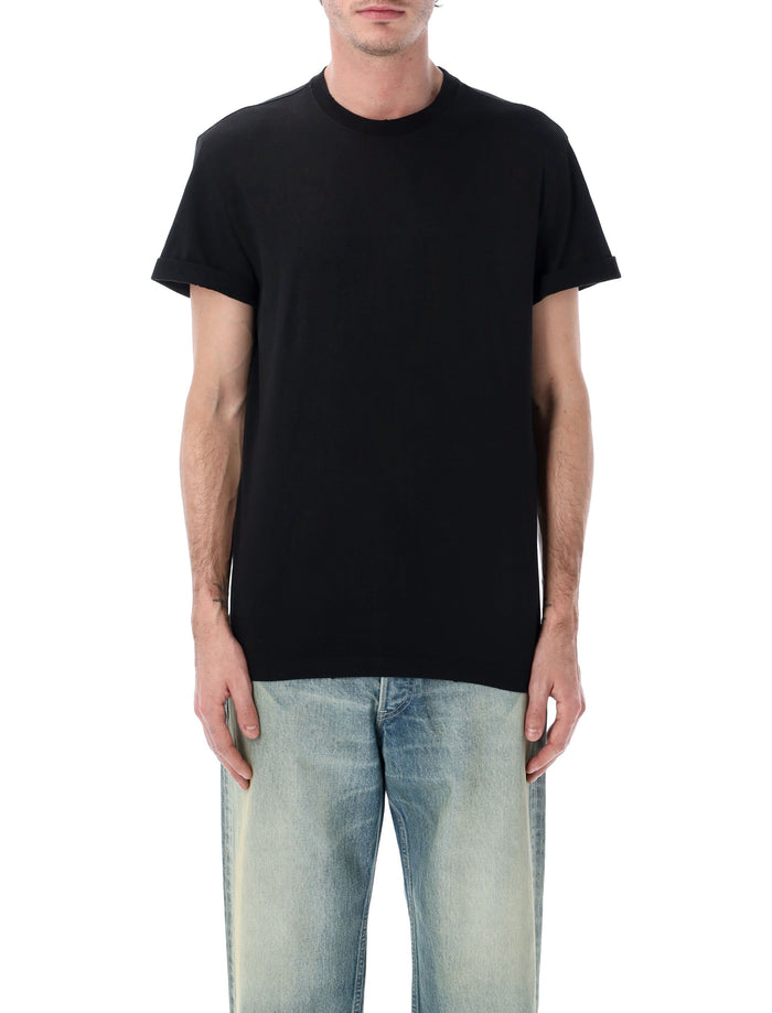 Golden Goose distressed cotton t-shirt Black Tshirt