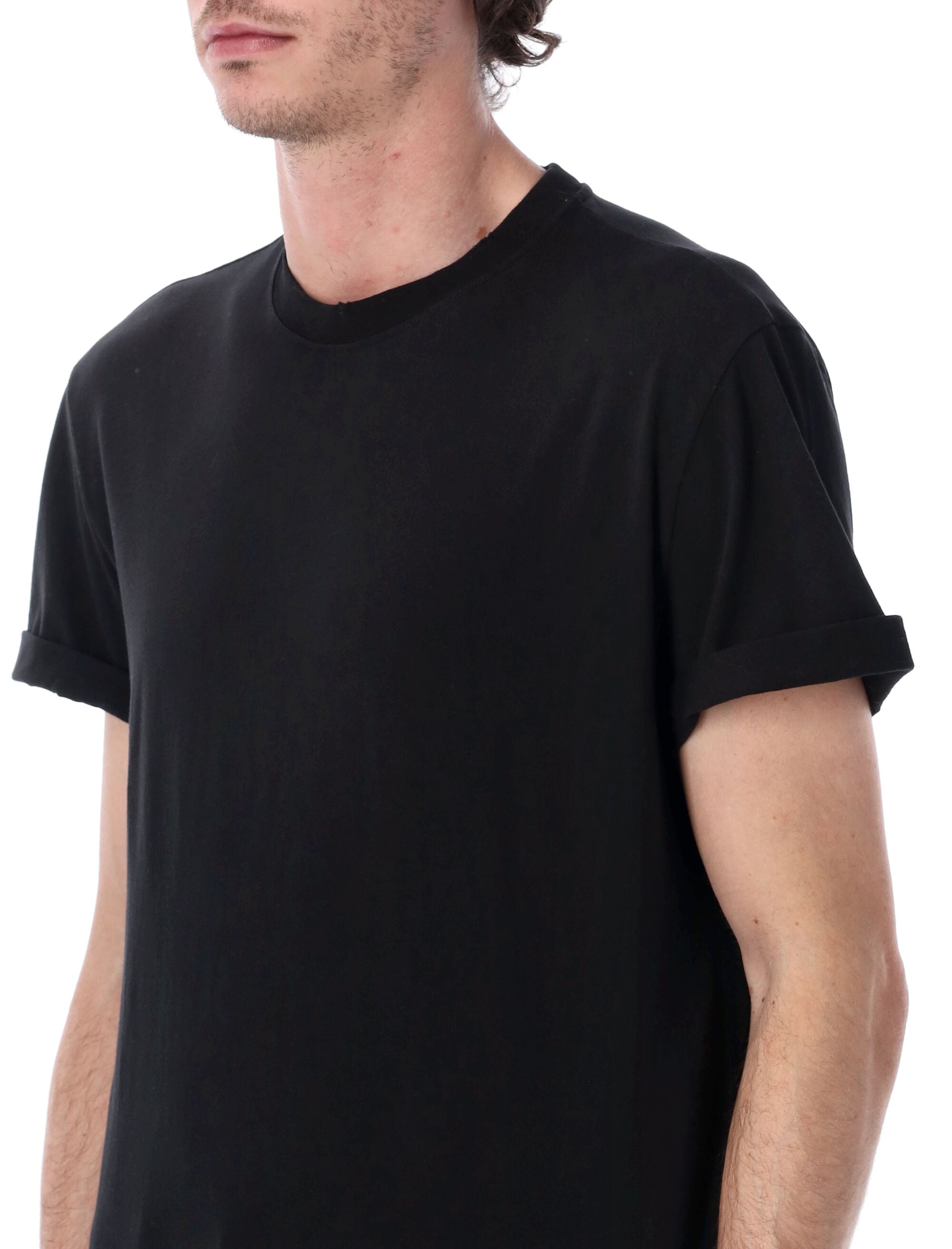 Golden Goose distressed cotton t-shirt Black Tshirt