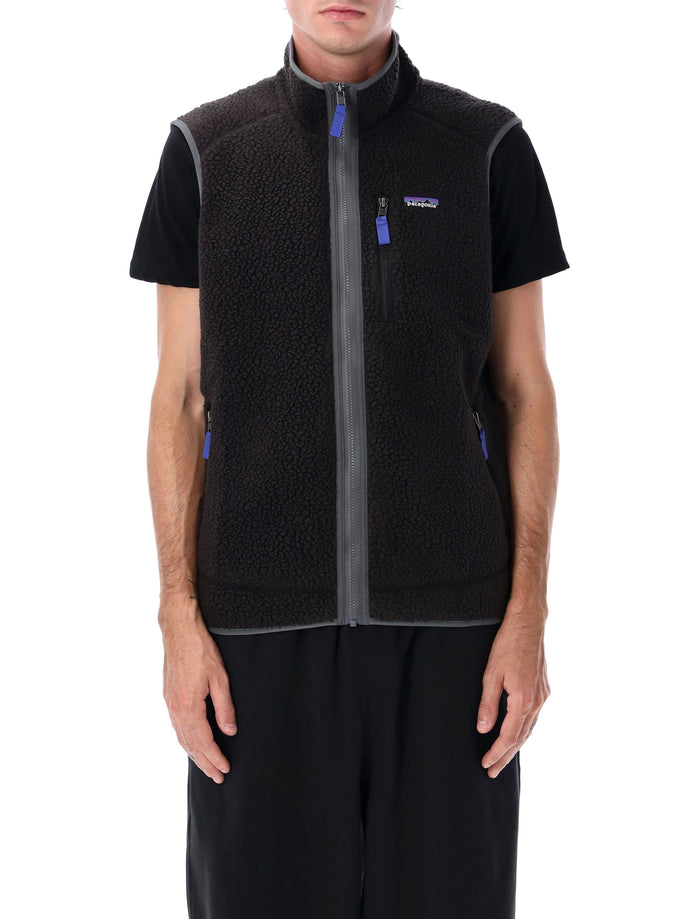 Patagonia Retro Pile fleece vest Black Recycled Polyester