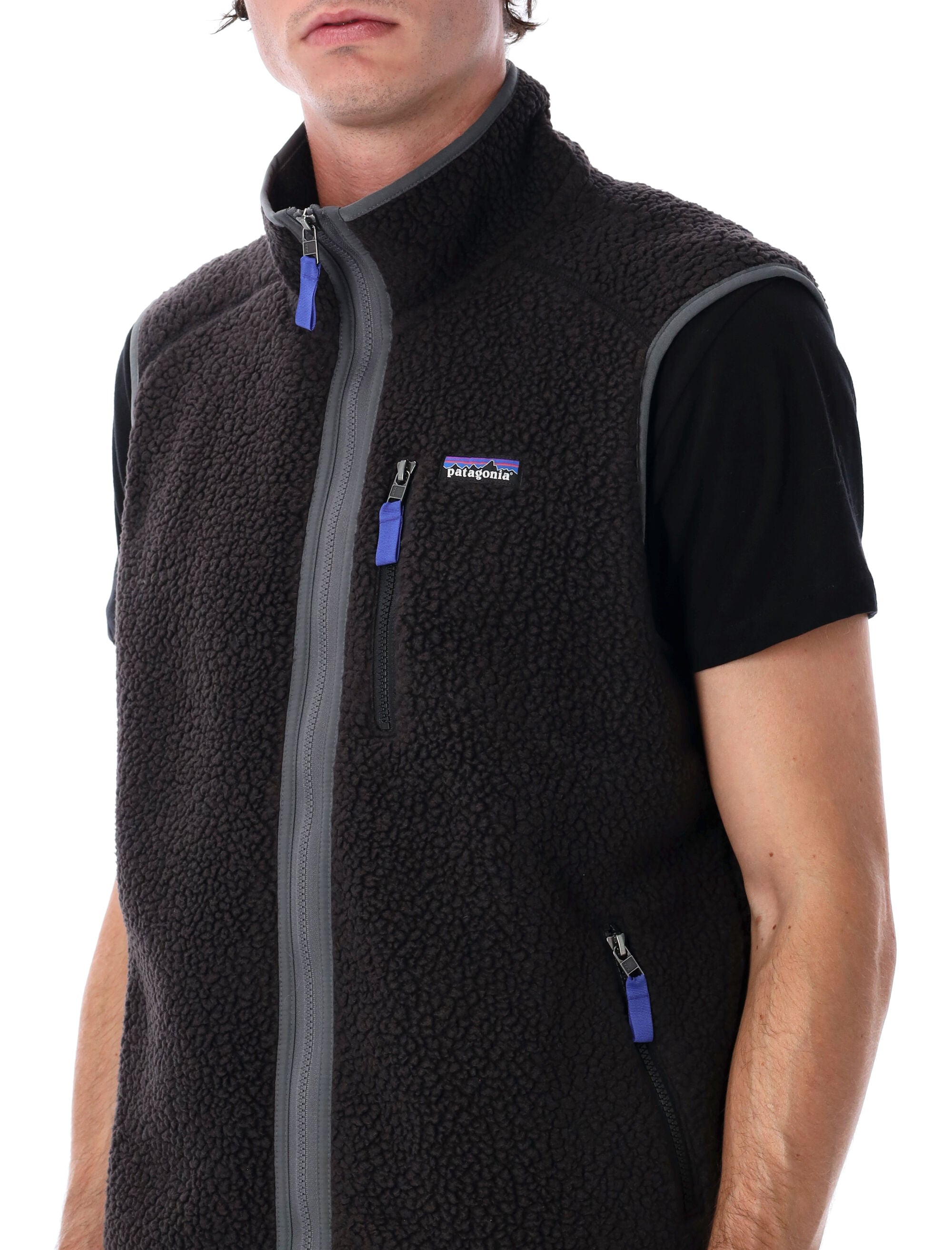 Patagonia Retro Pile fleece vest Black Recycled Polyester