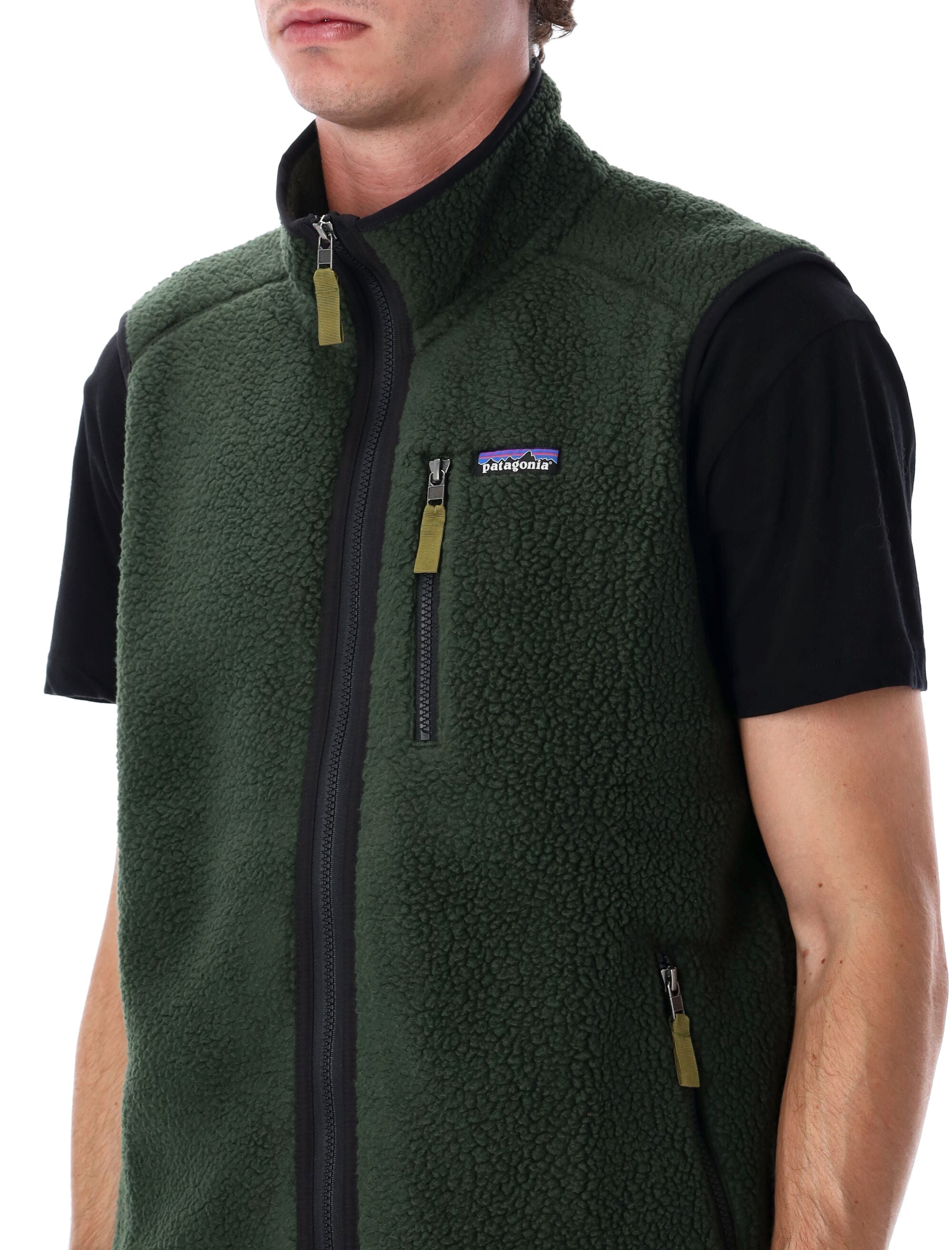 Patagonia Retro Pile Fleece Vest Old Green Recycled Polyester
