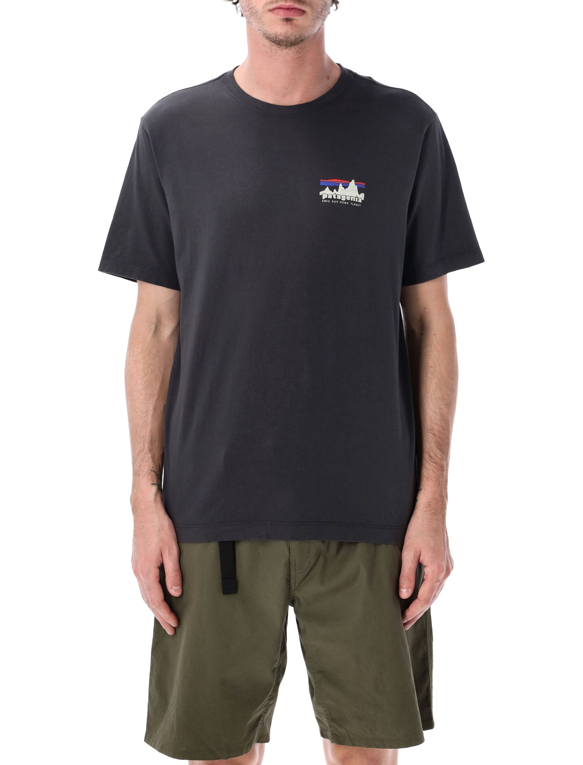 Patagonia 73 Skyline Cotton T-Shirt Black Organic Tshirt