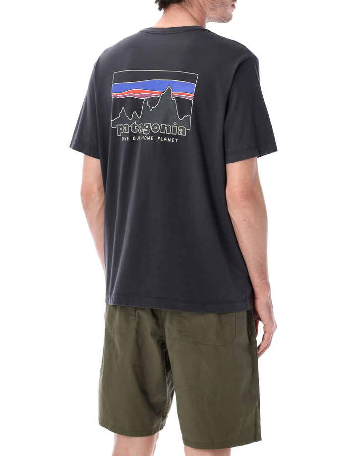 Patagonia 73 Skyline Cotton T-Shirt Black Organic Tshirt