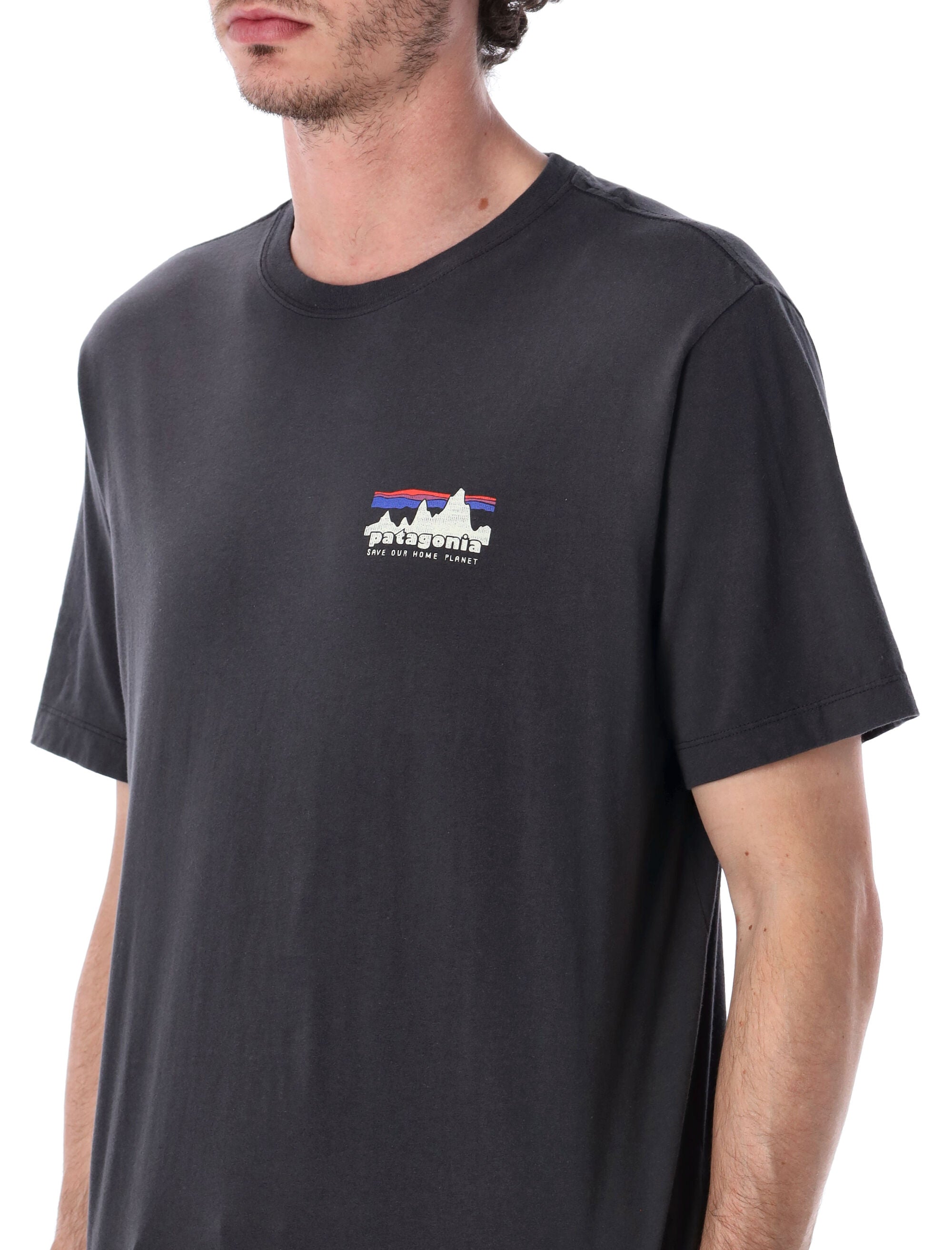 Patagonia 73 Skyline Cotton T-Shirt Black Organic Tshirt