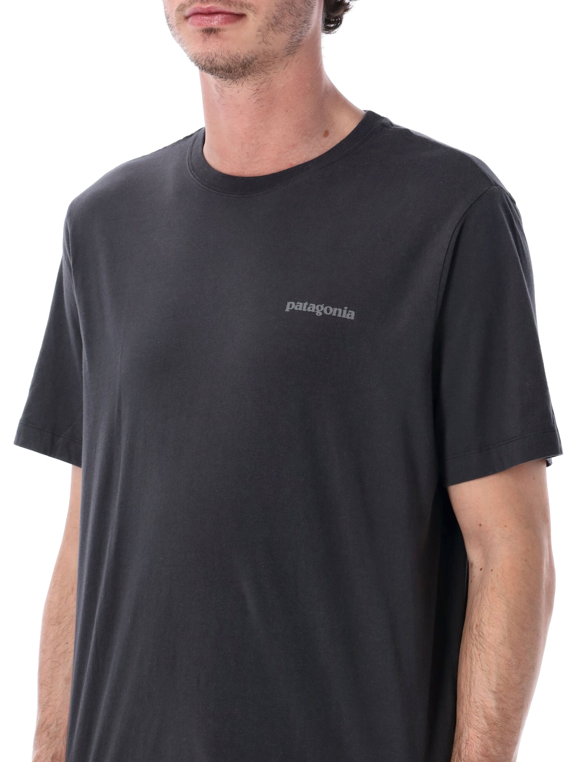 Patagonia P-6 organic cotton Logo tee Black Tshirt