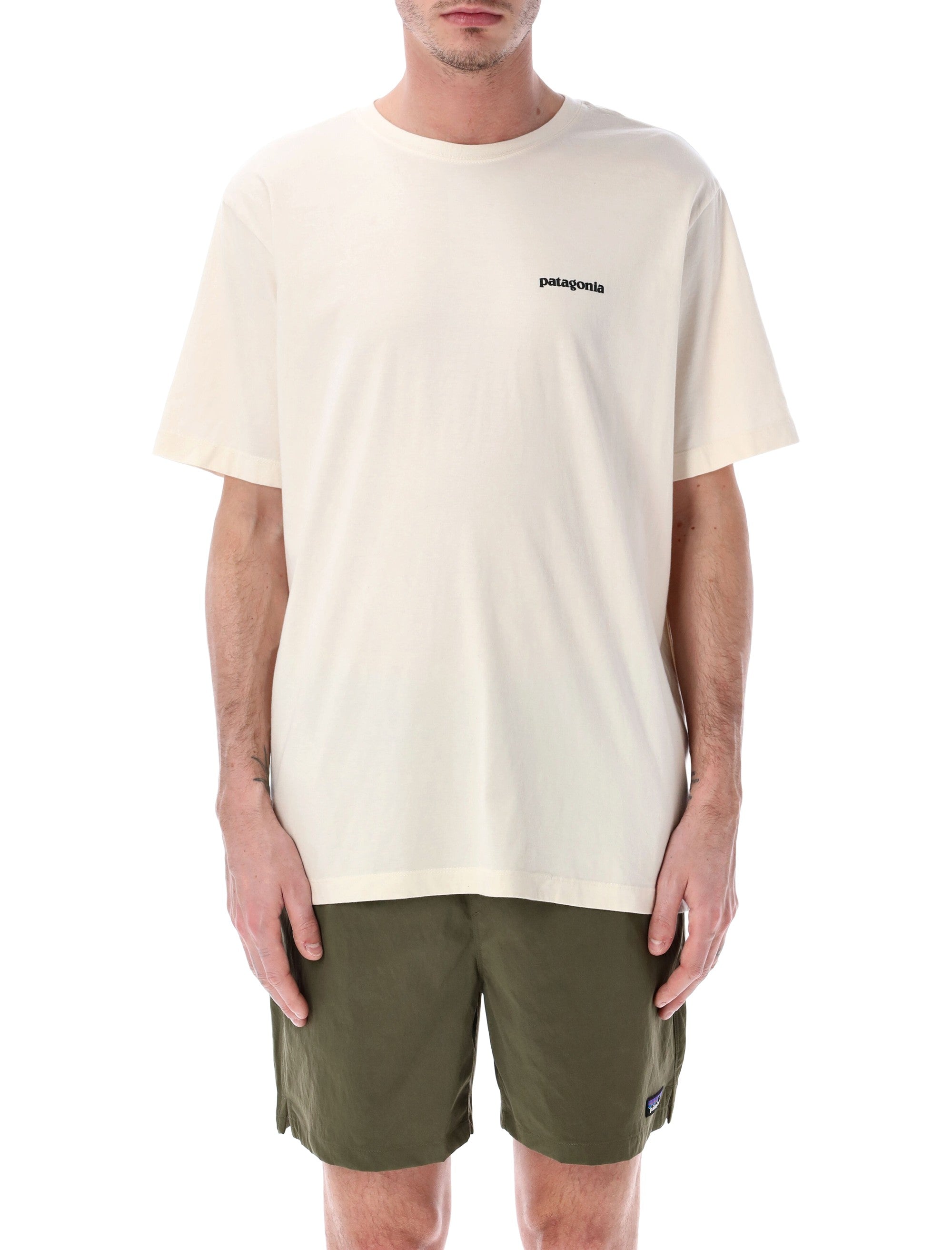 Patagonia P-6 organic cotton Logo tee Natural Tshirt