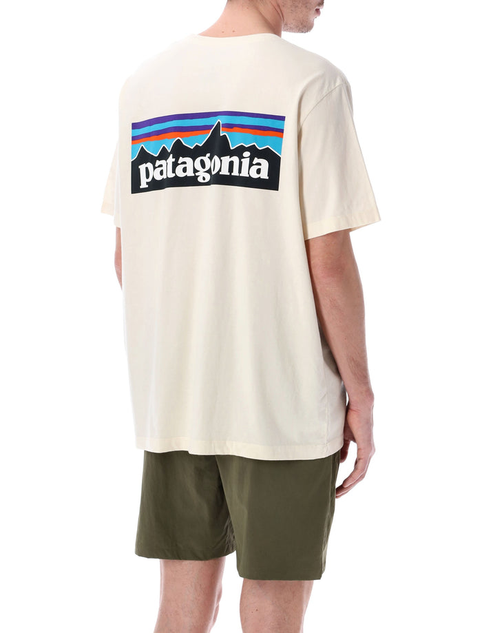 Patagonia P-6 organic cotton Logo tee Natural Tshirt