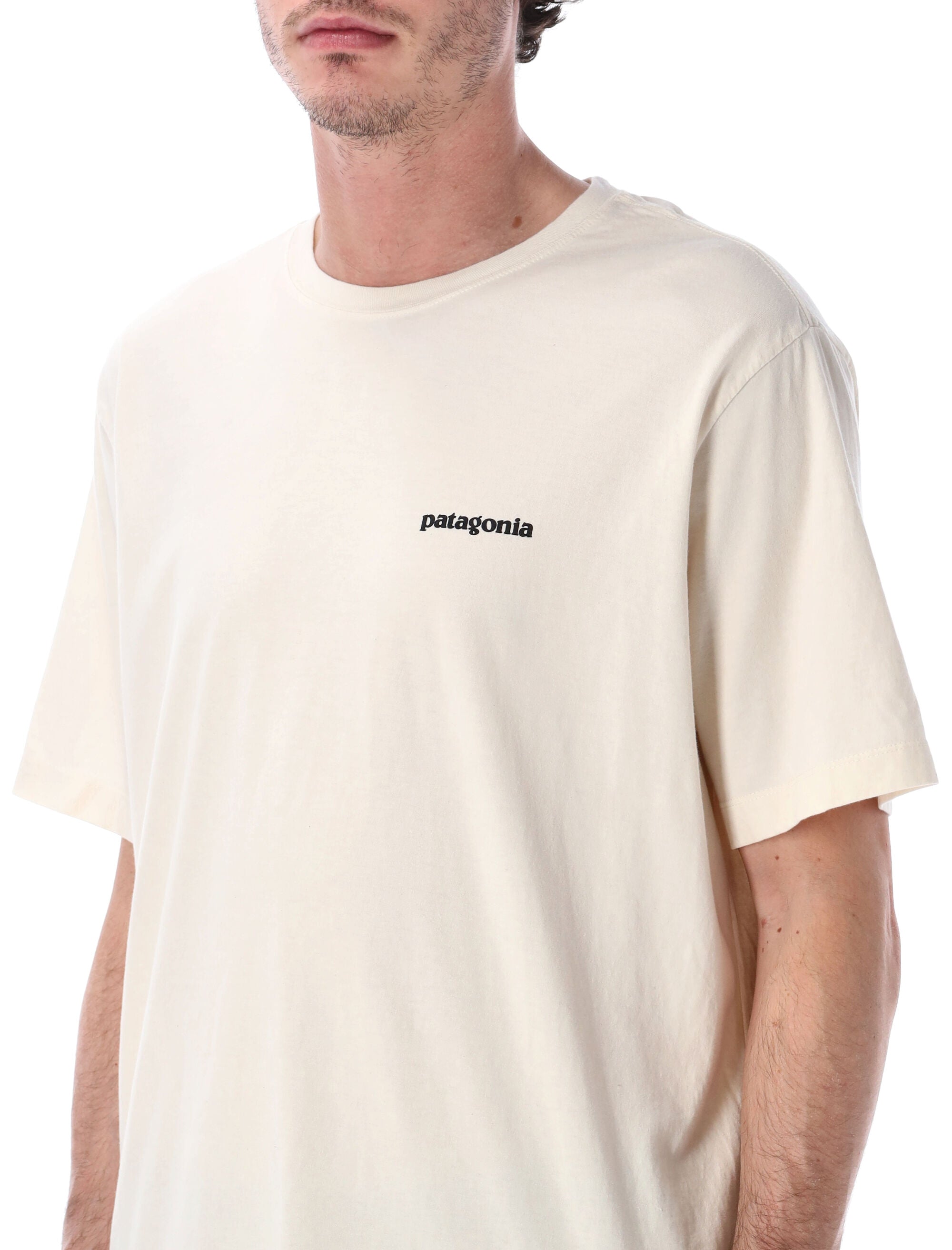 Patagonia P-6 organic cotton Logo tee Natural Tshirt
