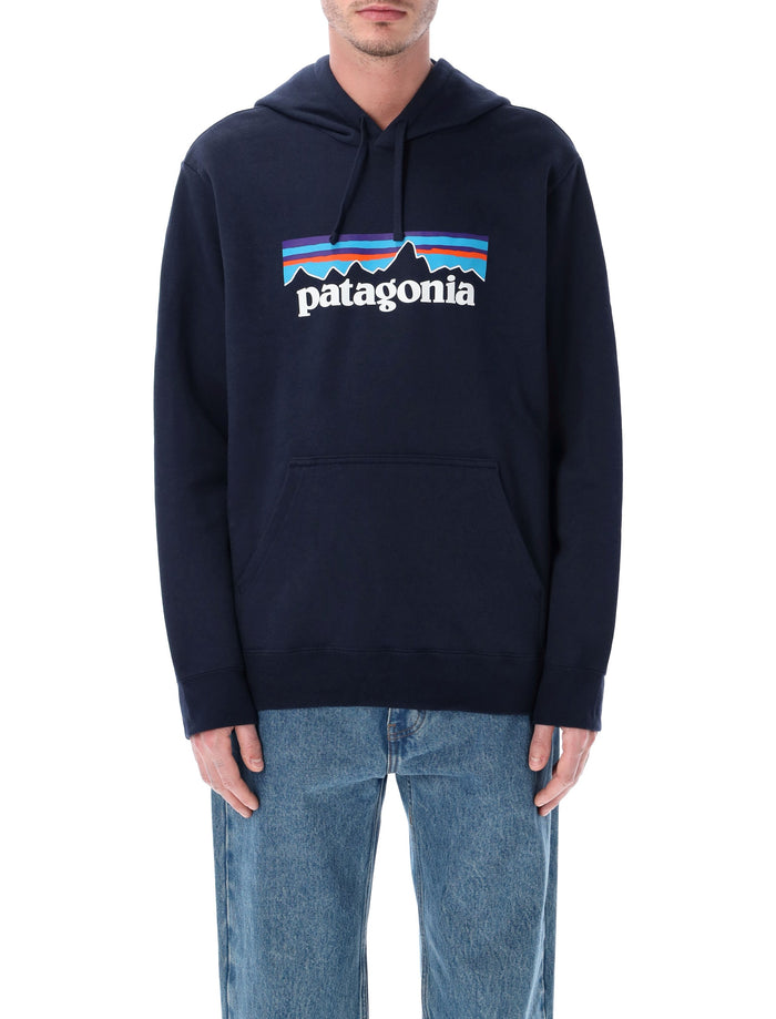 Patagonia P-6 Logo Uprisal hoodie Navy Recycled Polyester Sweatshirt