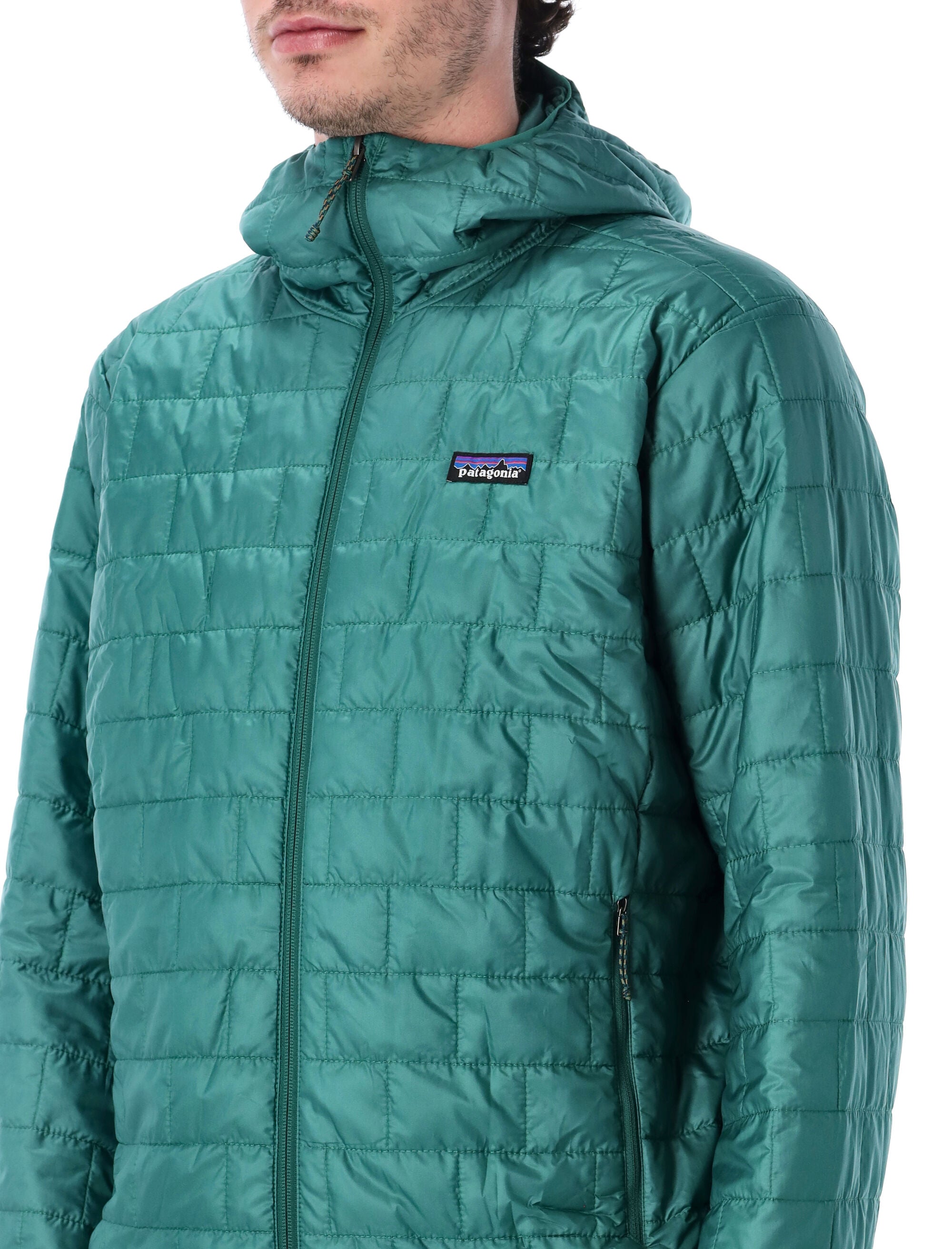 Patagonia Nano Puff® Hoody Gem Green Recycled Polyester Lining Jacket