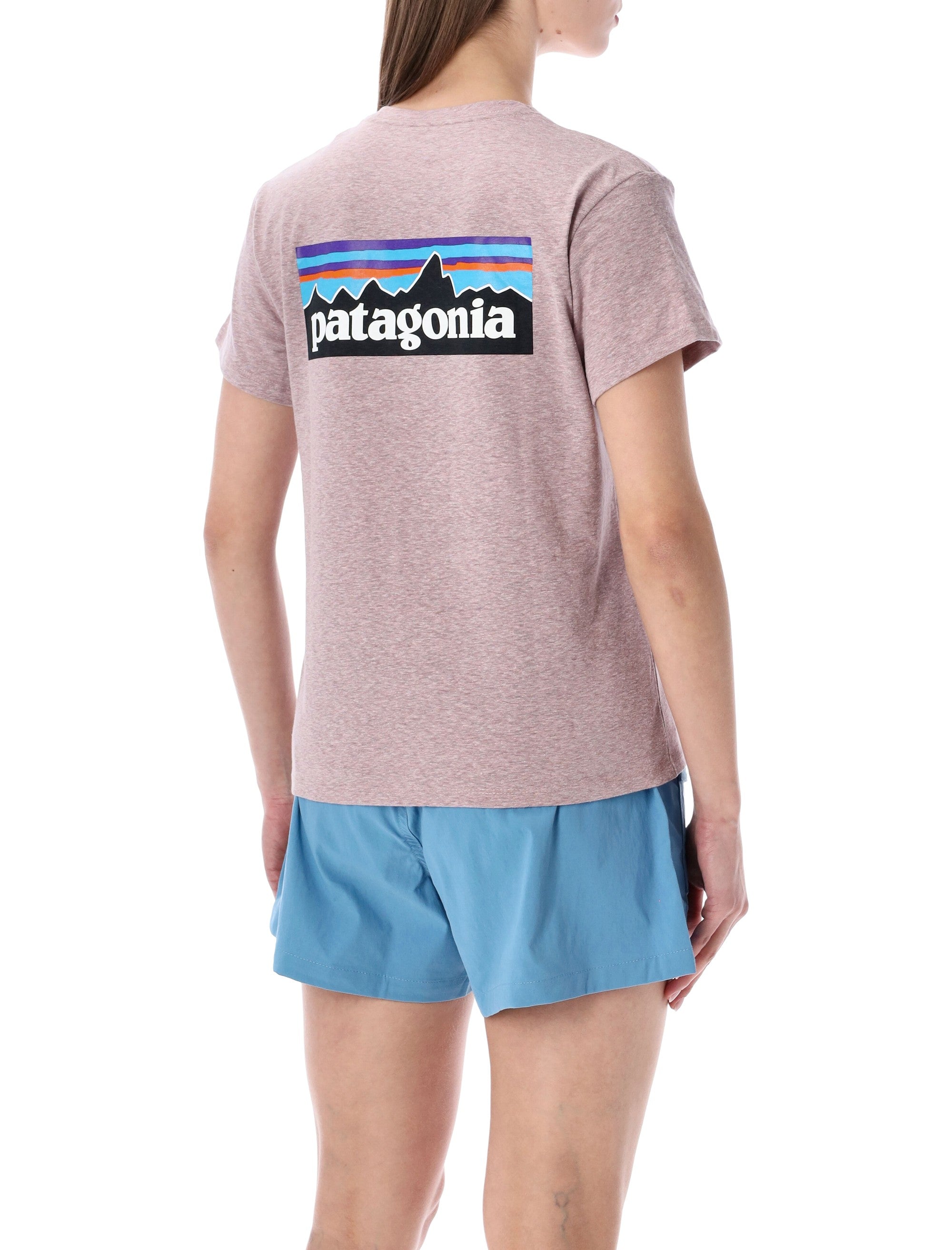 Patagonia P-6 Logo Responsibili-Tee® Violet Recycled Cotton Tshirt