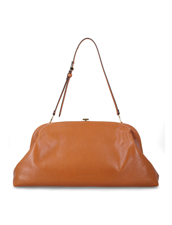 Alberta Ferretti leather shoulder bag Brown