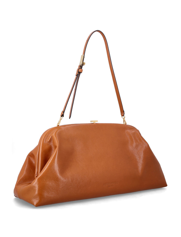 Alberta Ferretti leather shoulder bag Brown