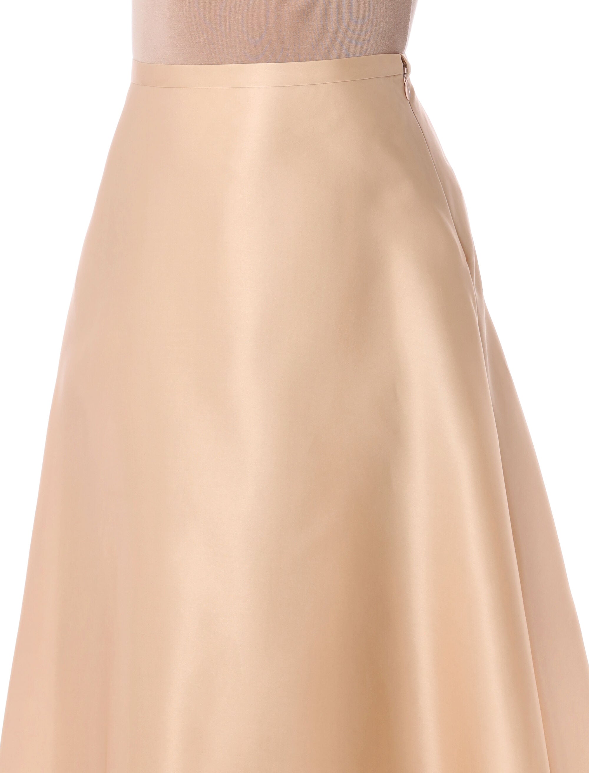 Alberta Ferretti high-waist silk organza circle skirt Rose