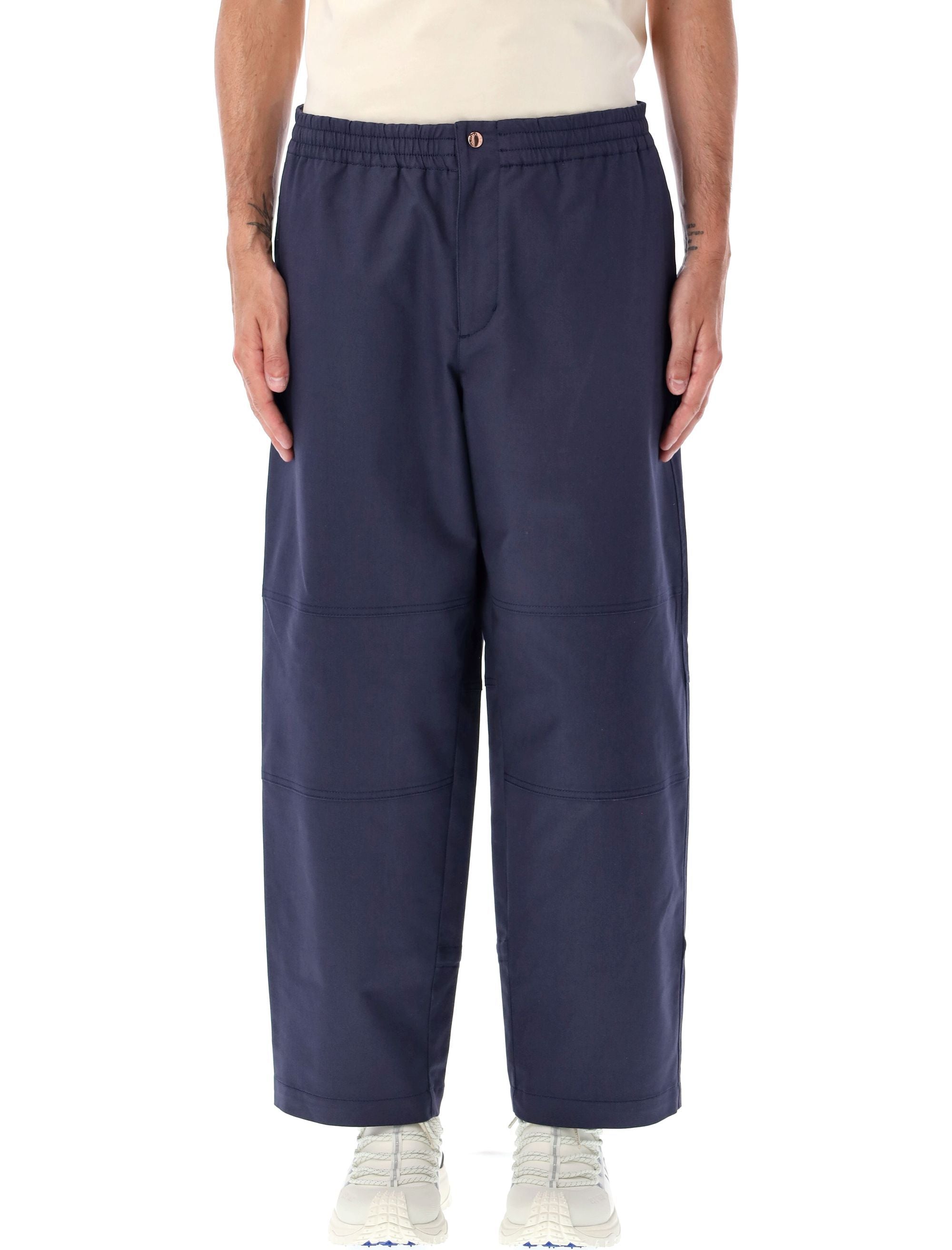 Cotton gabardine trousers Navy Blue Pant
