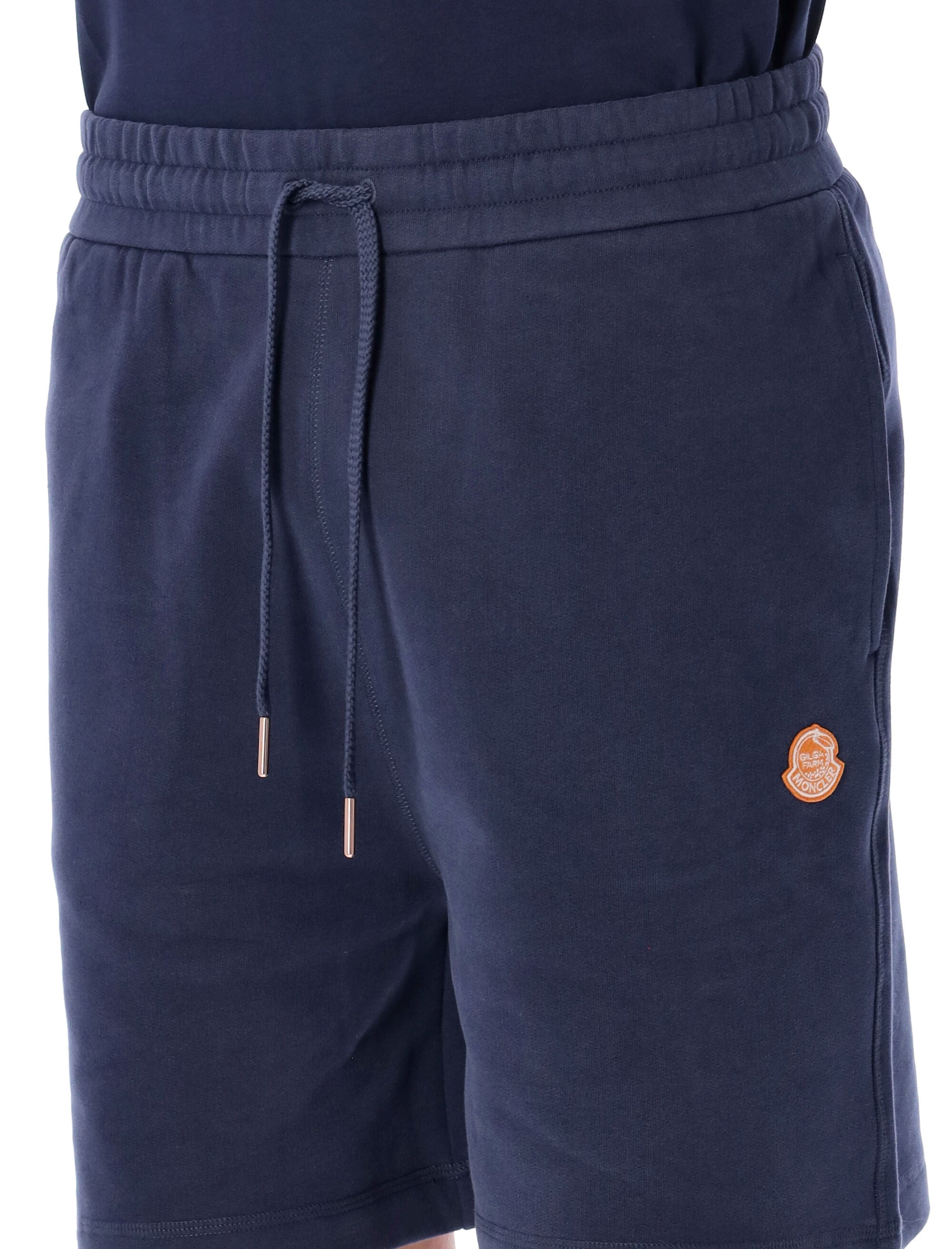 Cotton sweatshorts Navy Blue Short