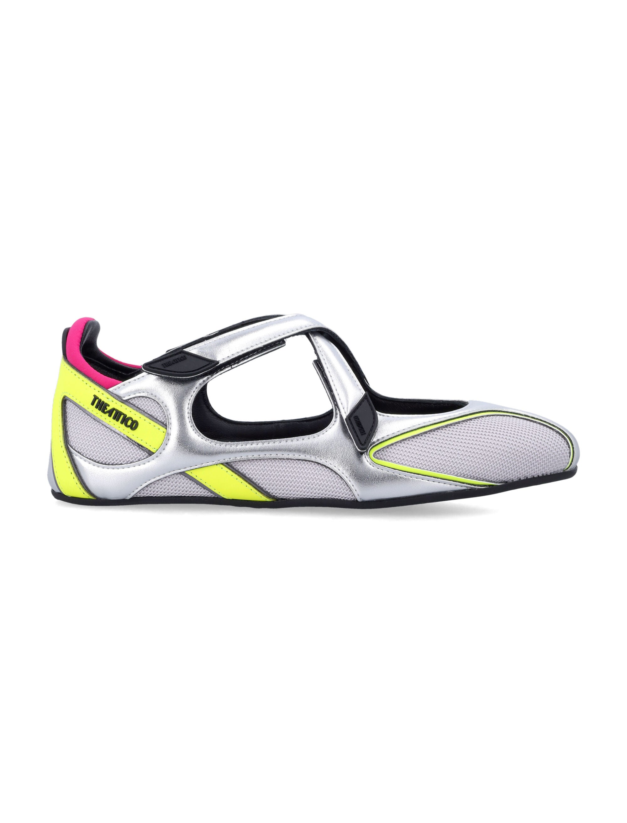 The Attico Floor 1 Mesh Ballerina Holograpich Polyurethane Flat Shoes