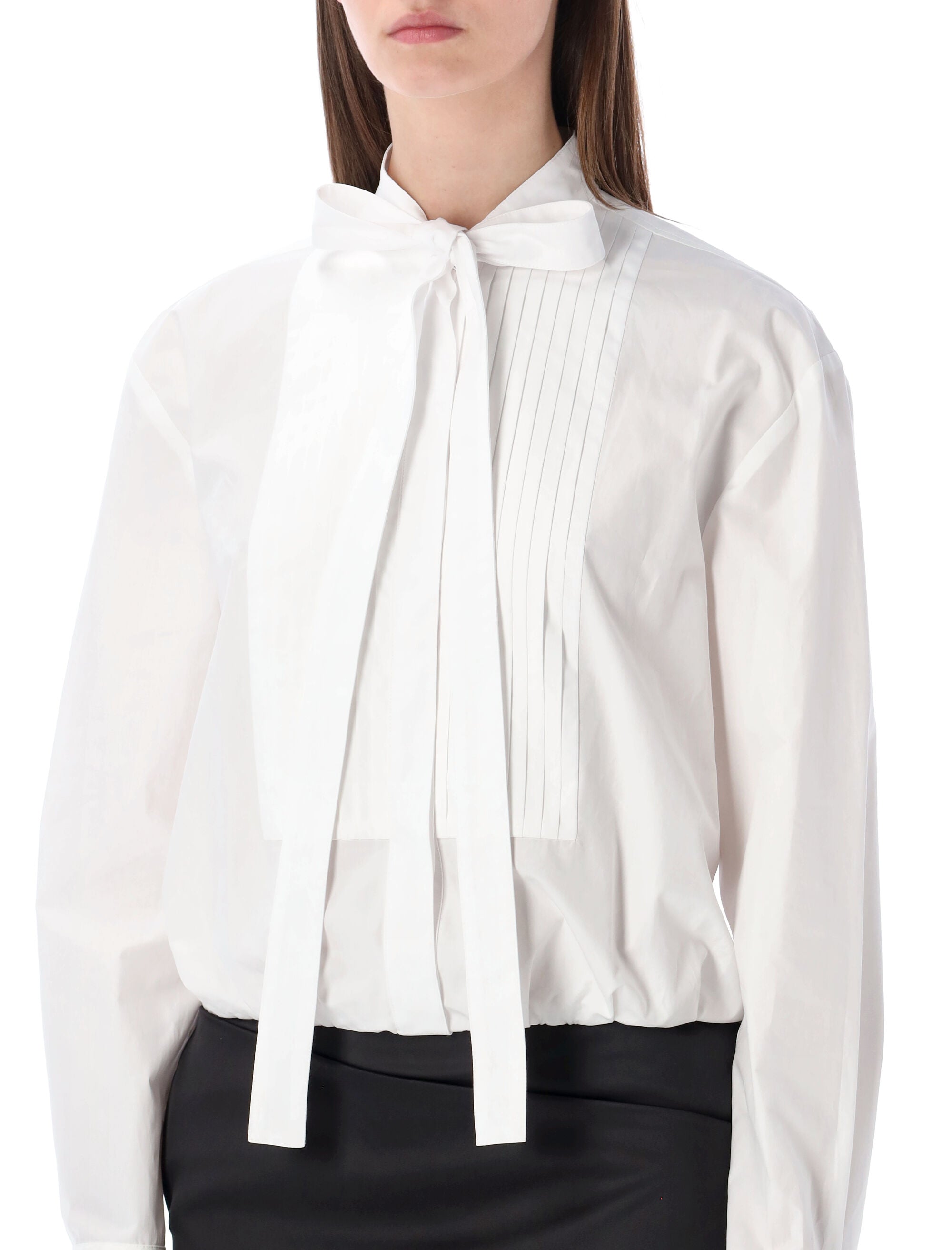 The Attico black and white mini dress Cotton