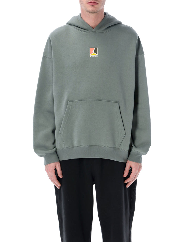 Nike Jordan Brooklyn fleece hoodie Vintage Lichen Cotton Sweatshirt