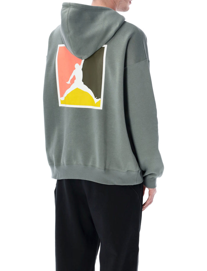 Nike Jordan Brooklyn fleece hoodie Vintage Lichen Cotton Sweatshirt